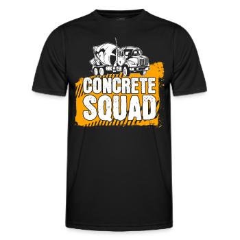 Béton Bâtisseur Béton Béton Renforcé Constructeur Cadeau - T-shirt sport Homme - noir - Devant - AI Model Male 178 dark (178cm)