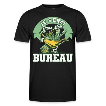 Schrebergarten Garten Gartenarbeit Geschenk - Männer Funktions-T-Shirt - Schwarz - Vorne - AI Model Male 178 dark (178cm)