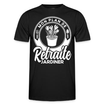 Gartenarbeit Gärtner Schrebergarten Geschenk - Männer Funktions-T-Shirt - Schwarz - Vorne - AI Model Male 178 dark (178cm)