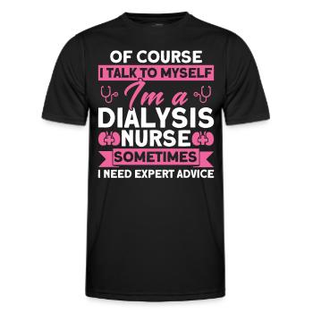 Dialyse Behandlung Dialyse Schwester Dialyse Gesch - Männer Funktions-T-Shirt - Schwarz - Vorne - AI Model Male 178 dark (178cm)