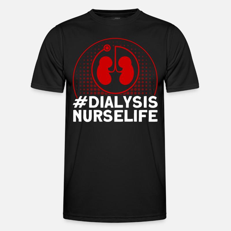 Dialyse Behandlung Dialyse Schwester Krankenschwes Männer Funktions-T-Shirt