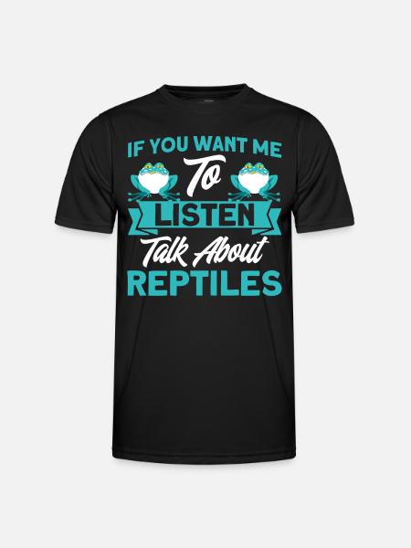 Snake Reptile Lovers Reptile Gift - Men's Functional T-Shirt - black