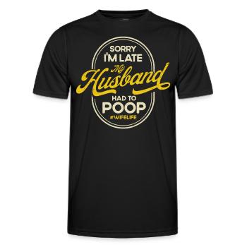 Sarcasme Ironie Cadeau sarcastique - T-shirt sport Homme - noir - Devant - AI Model Male 178 dark (178cm)