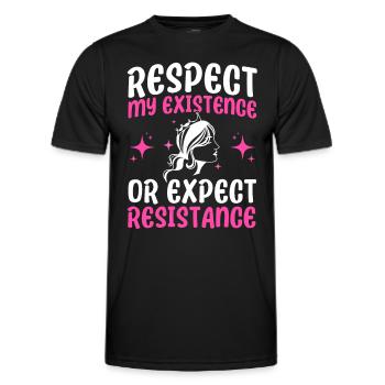 Droits des femmes Autonomisation féministe - T-shirt sport Homme - noir - Devant - AI Model Male 178 dark (178cm)