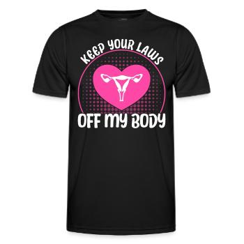 Féminisme Féminisme Egalité des sexes - T-shirt sport Homme - noir - Devant - AI Model Male 178 dark (178cm)