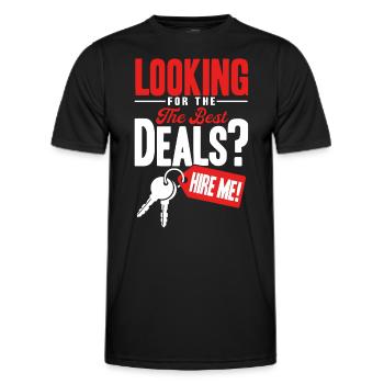House Sell Property Agent Gift - Men's Functional T-Shirt - black - Front - AI Model Male 178 dark (178cm)