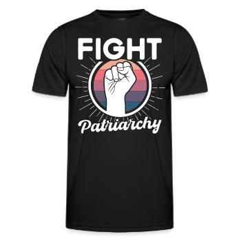 Autonomisation de l’égalité des sexes F - T-shirt sport Homme - noir - Devant - AI Model Male 178 dark (178cm)