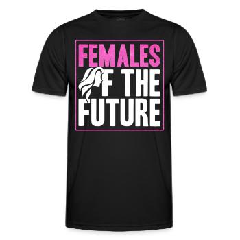 Égalité des sexes Égalité des sexes - T-shirt sport Homme - noir - Devant - AI Model Male 178 dark (178cm)
