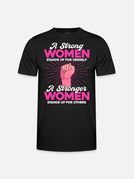 Feminist gender equality F - Men's Functional T-Shirt - black