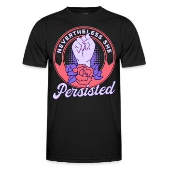 Women's Rights Feminist Empowerment - Men's Functional T-Shirt - black - Front - AI Model Male 178 dark (178cm)