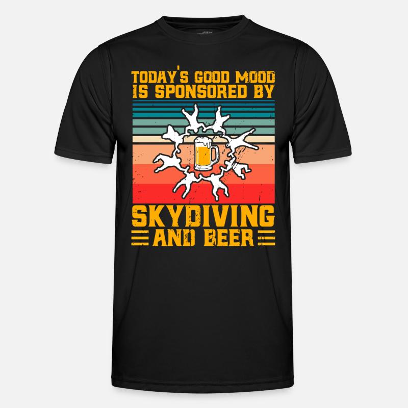 Skydive Skydiver Skydiving Gift - Men's Functional T-Shirt - black