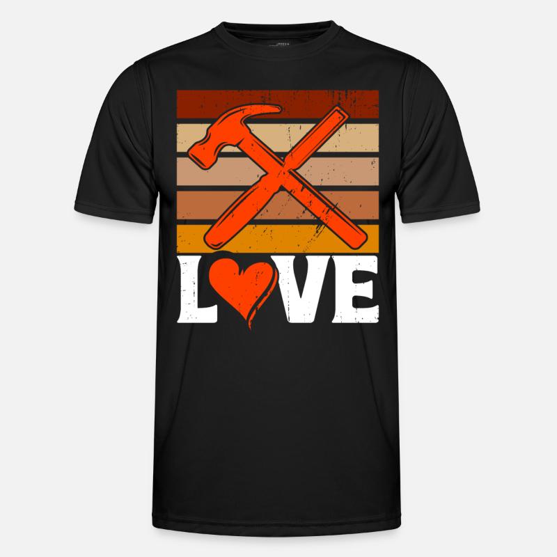 Charpentier Sculpture Menuisier Cadeau T-shirt sport Homme