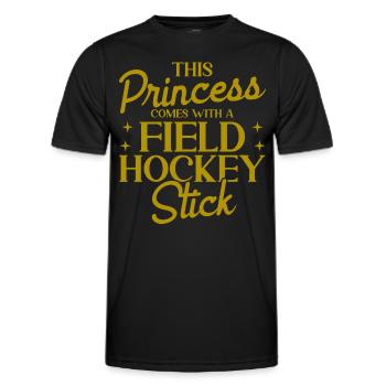 Feldhockey Spiel Feldhockey Hallen Feldhockey Gesc - Männer Funktions-T-Shirt - Schwarz - Vorne - AI Model Male 178 dark (178cm)