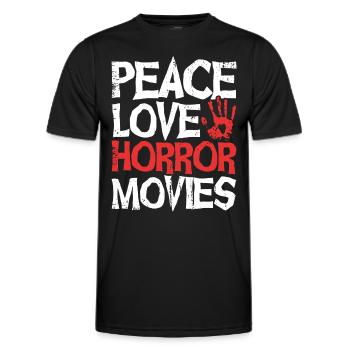 film d’horreur film d’horreur film d’horreur cadeau - T-shirt sport Homme - noir - Devant - AI Model Male 178 dark (178cm)