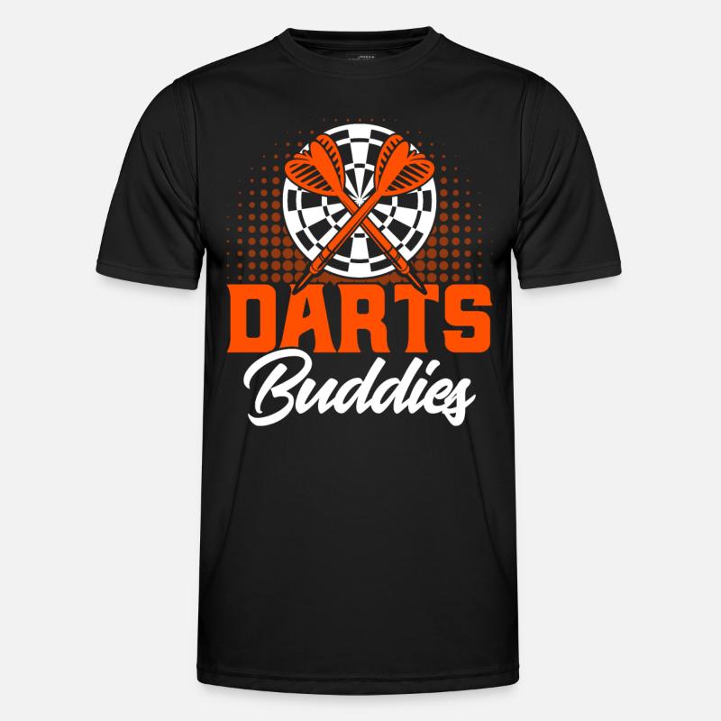 Dartboard Dart Throw Darts Gift - Men's Functional T-Shirt - black