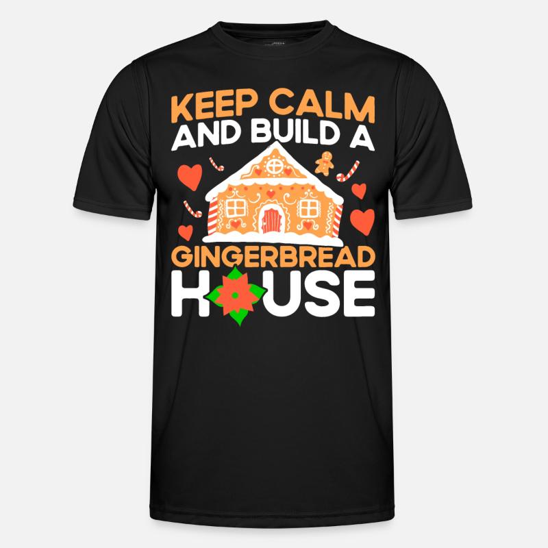 Lebkuchen backen Plätzchen backen Plätzchenbacken - Männer Funktions-T-Shirt - Schwarz
