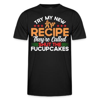 Weihnachtsbäckerei Lebkuchen Lebkuchen backen Gesc - Männer Funktions-T-Shirt - Schwarz - Vorne - AI Model Male 178 dark (178cm)