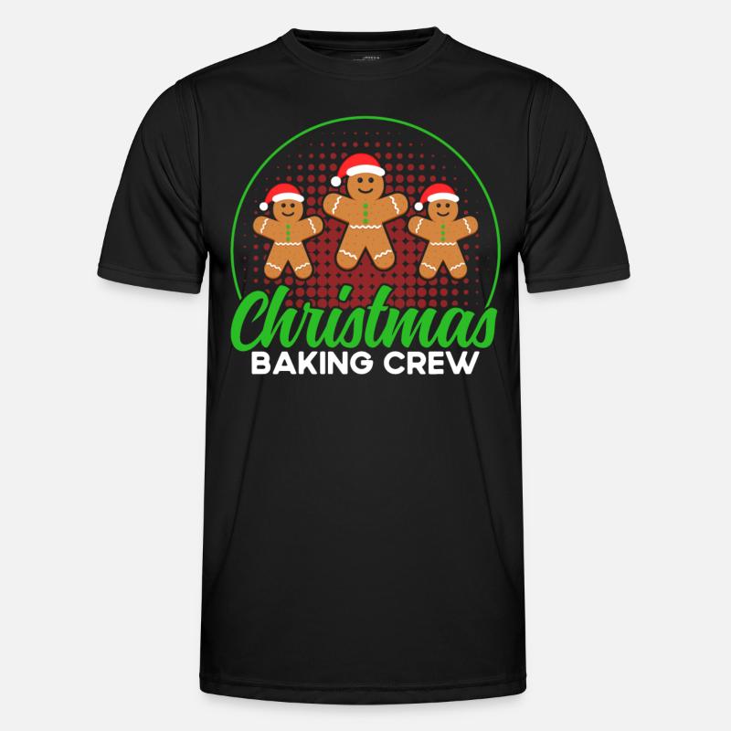 Plätzchenbacken Crew Lebkuchen backen Plätzchen ba Männer Funktions-T-Shirt
