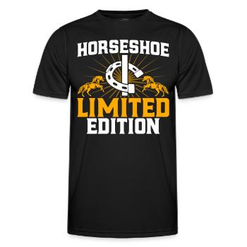 Lancer de fer à cheval Jeu de lancer de fer à cheval Lancer de fer à cheval Lancer de fer à cheval - T-shirt sport Homme - noir - Devant - AI Model Male 178 dark (178cm)
