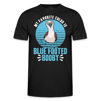 Blaufußtölpel Seevogel Tölpel Geschenk - Männer Funktions-T-Shirt - Schwarz - Vorne - AI Model Male 178 dark (178cm)