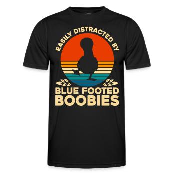 Seevogel Blaufußtölpel Vogelbeobachter Geschenk - Männer Funktions-T-Shirt - Schwarz - Vorne - AI Model Male 178 dark (178cm)
