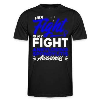 Spondylarthrite ankylosante Survie Spondylarthrite - T-shirt sport Homme - noir - Devant - AI Model Male 178 dark (178cm)