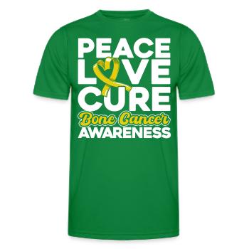 Sensibilisation au cancer des os Ruban jaune Bone Crede - T-shirt sport Homme - vert - Devant - AI Model Male 178 dark (178cm)