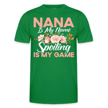 Grandma is my name Pampering is my game Grandma Ges - Men's Functional T-Shirt - kelly green - Front - AI Model Male 178 dark (178cm)
