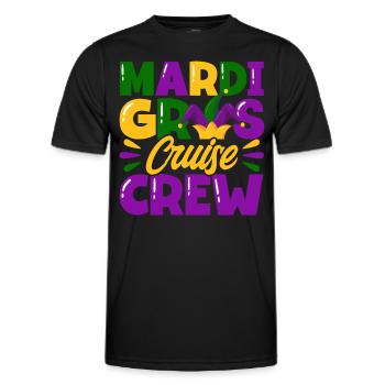 Mardi Gras Cruise Crew Mardi Gras Cadeau - T-shirt sport Homme - noir - Devant - AI Model Male 178 dark (178cm)