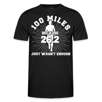 Ultralauf Ultramarathonläufer Marathonläufer Gesch - Männer Funktions-T-Shirt - Schwarz - Vorne - AI Model Male 178 dark (178cm)