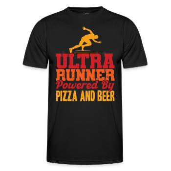 Trailrunning Ultralauf Ultramarathon Geschenk - Männer Funktions-T-Shirt - Schwarz - Vorne - AI Model Male 178 dark (178cm)