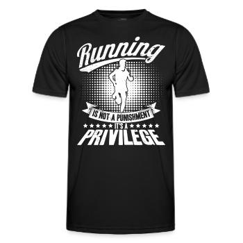 Ultralauf Trailrunning Marathonläufer Geschenk - Männer Funktions-T-Shirt - Schwarz - Vorne - AI Model Male 178 dark (178cm)