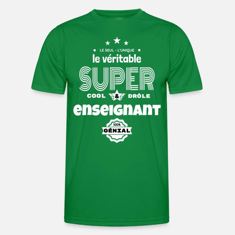 super enseignant 100% parfait humour T-shirt sport Homme