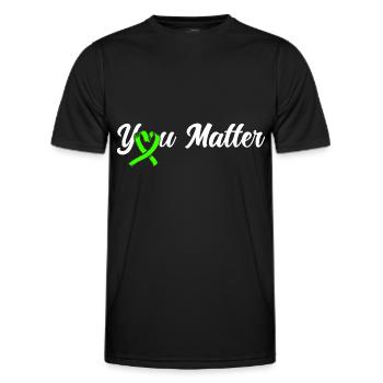Bewusstsein für psychische Gesundheit Psychisches - Männer Funktions-T-Shirt - Schwarz - Vorne - AI Model Male 178 dark (178cm)