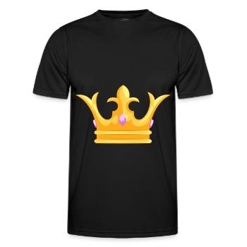 Couronne - Couronne - T-shirt sport Homme - noir - Devant - AI Model Male 178 dark (178cm)