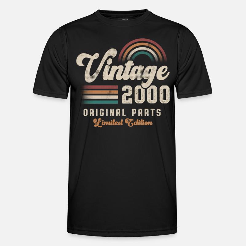 Vintage 2000 Geburtstag Retro Männer Funktions-T-Shirt