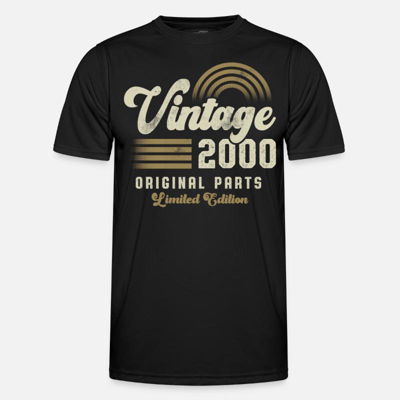 Vintage 2000 Geburtstag Retro Männer Funktions-T-Shirt