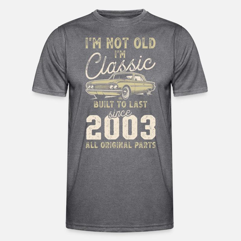 Geboren 2003 Geburtstag Oldtimer Männer Funktions-T-Shirt