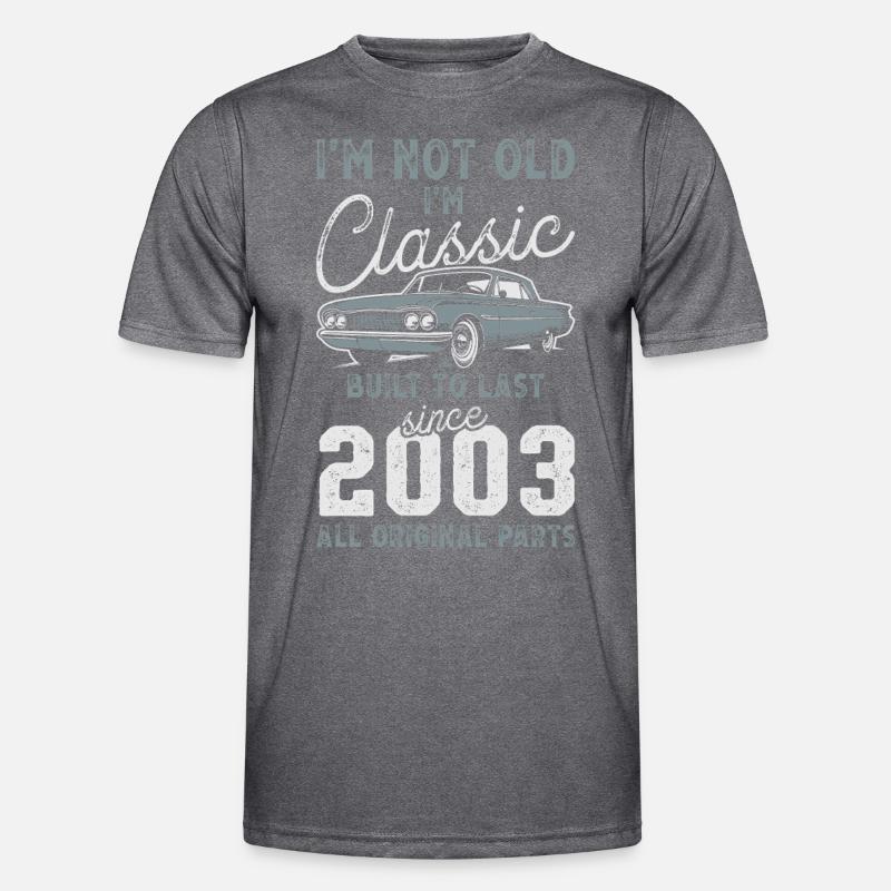 Geboren 2003 Geburtstag Oldtimer Männer Funktions-T-Shirt