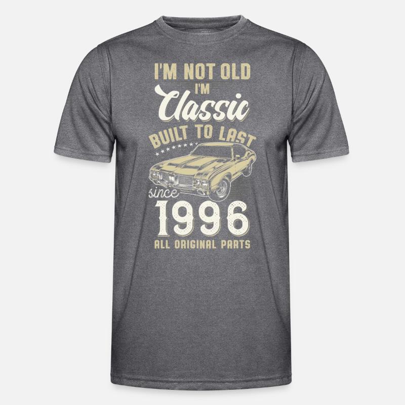 Geboren 1996 Geburtstag Oldtimer Männer Funktions-T-Shirt