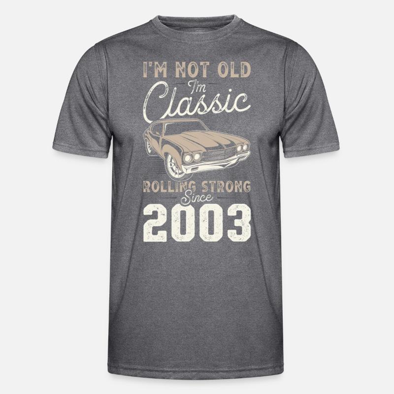 Geboren 2003 Geburtstag Oldtimer Männer Funktions-T-Shirt