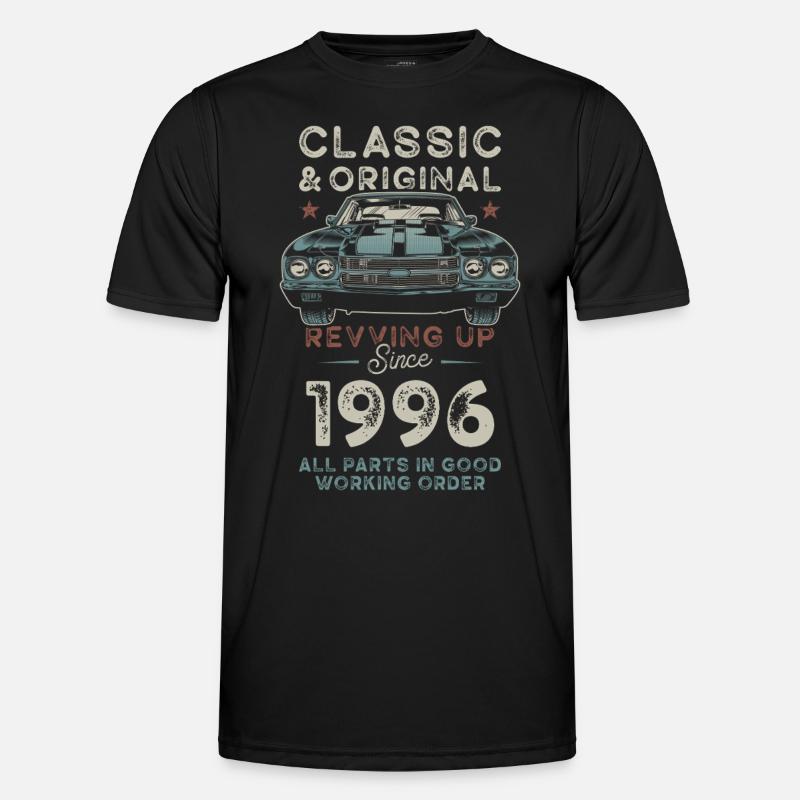Geboren 1996 Geburtstag Oldtimer Männer Funktions-T-Shirt