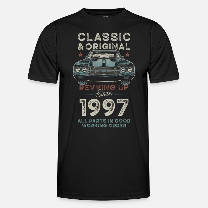 Geboren 1997 Geburtstag Oldtimer Männer Funktions-T-Shirt