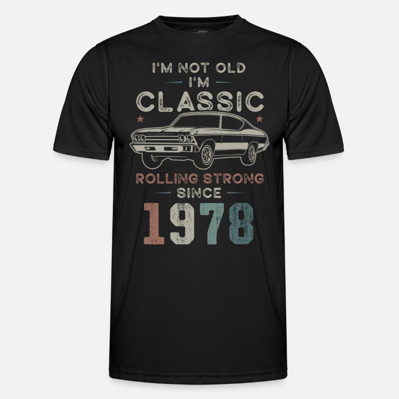 Geboren 1978 Geburtstag Oldtimer Männer Funktions-T-Shirt