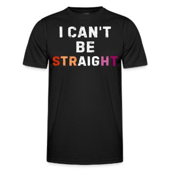 Starker lesbischer Pride in den Farben der Flagge - Männer Funktions-T-Shirt - Schwarz - Vorne - AI Model Male 178 dark (178cm)