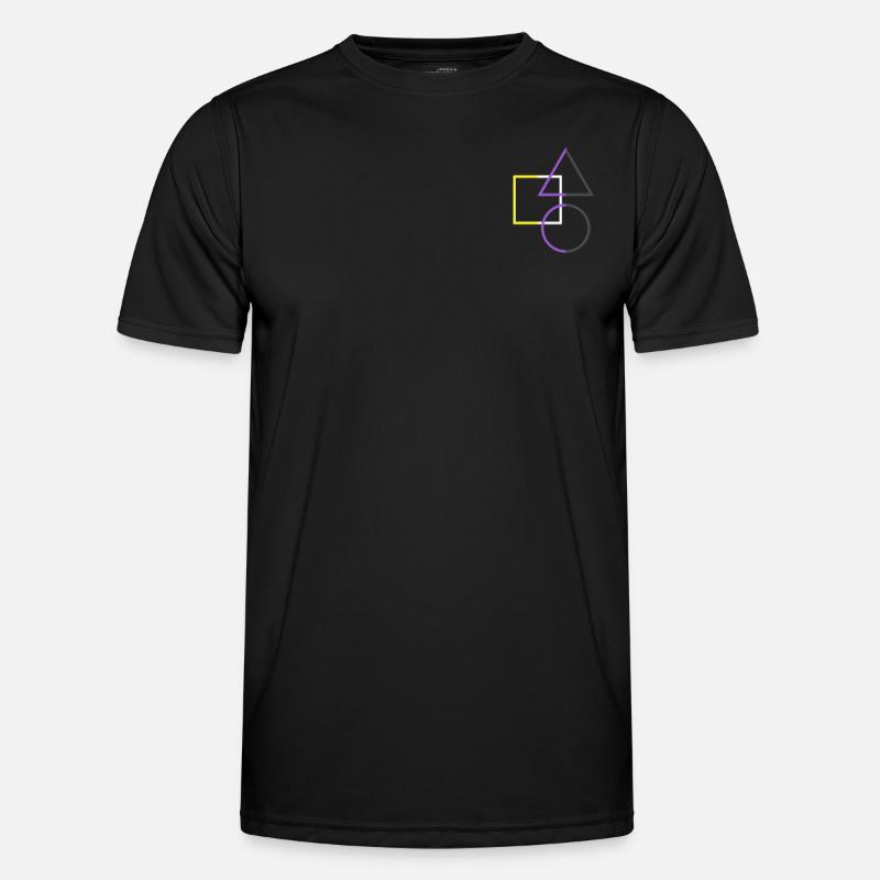 Nonbinary Pride Formen minimalistisch Männer Funktions-T-Shirt