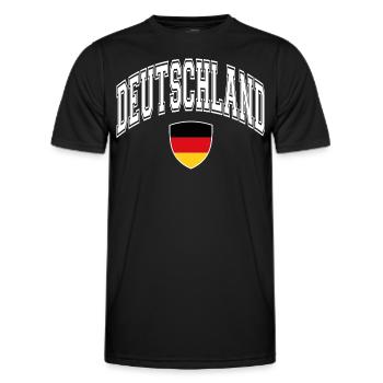 Germany Flag - Men's Functional T-Shirt - black - Front - AI Model Male 178 dark (178cm)