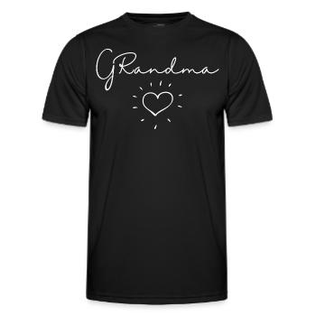 Grandma. Grandma gift - Men's Functional T-Shirt - black - Front - AI Model Male 178 dark (178cm)