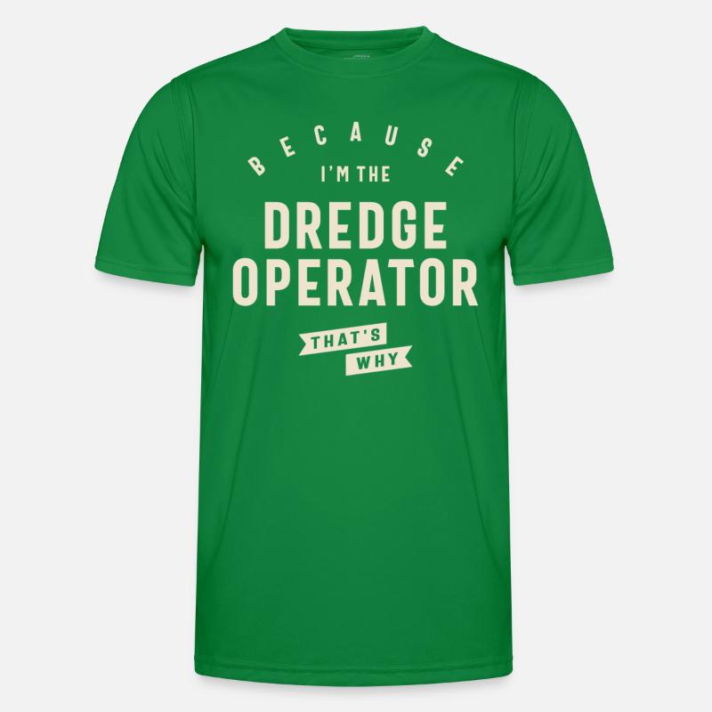 Déclaration audacieuse de l’opérateur de dragage T-shirt sport Homme