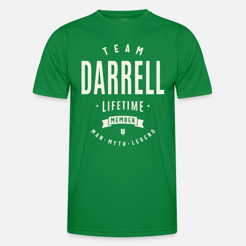 Team Darrell Lebenslanges Mitglied Lustiger Name Darrell Männer Funktions-T-Shirt